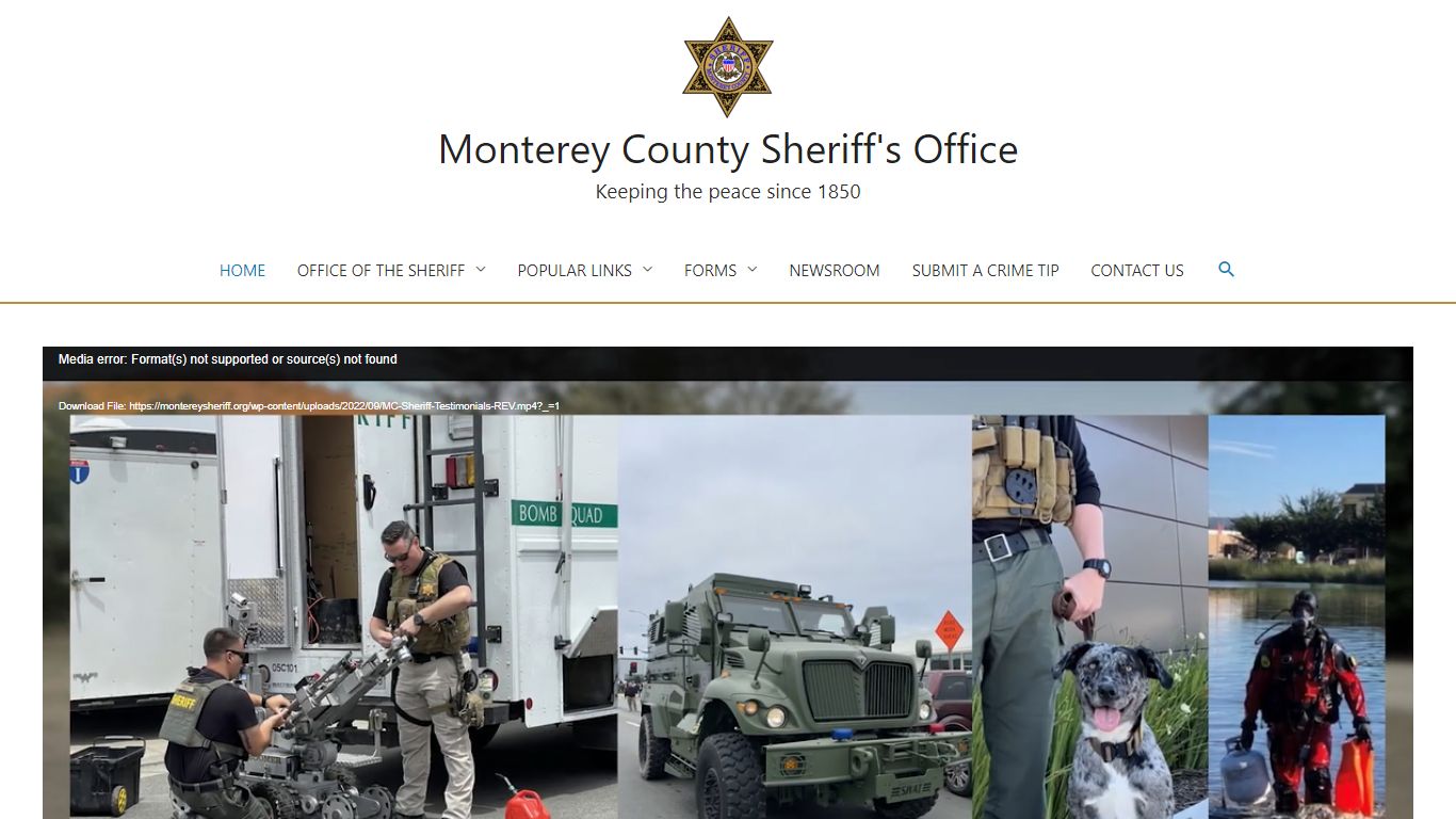 Inmate Information – Monterey County Sheriff's Office